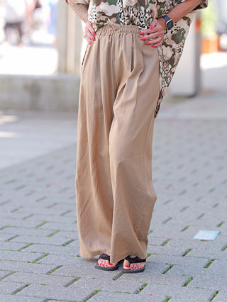 OFF#DLY Wideleg Pant Susi caramel