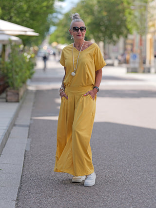 OFF#DLY Wide Leg Pant Gitta yellow