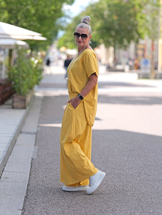 OFF#DLY Wide Leg Pant Gitta yellow