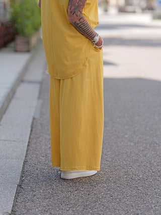 OFF#DLY Wide Leg Pant Gitta yellow