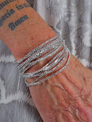 OFF#DLY Monika Armband Set silver