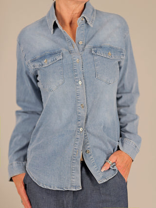 OFF#DLY Denimshirt Karin  lightblue