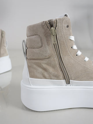 K&S Show Sneaker Hi Top Calf/Suede elefant