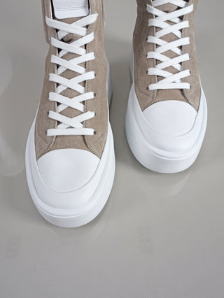 K&S Show Sneaker Hi Top Calf/Suede elefant