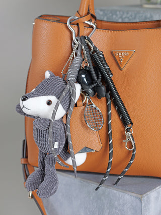 OFF#DLY Bag Charm Wolf grau