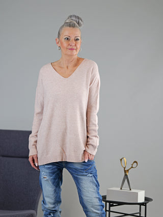 OFF#DLY V Pulli m. Bündchen beige