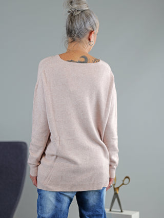 OFF#DLY V Pulli m. Bündchen beige